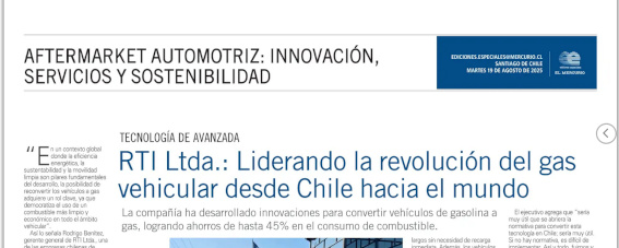 RTI Ltda.: Liderando la revolución del gas vehicular desde Chile hacia el mundo.